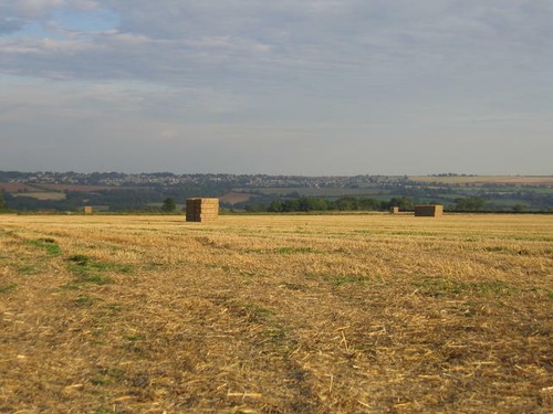 Foto 6x4 strohballen blick - 6x4,